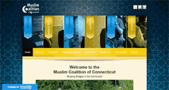 Desktop Screenshot of muslimcoalitionct.org